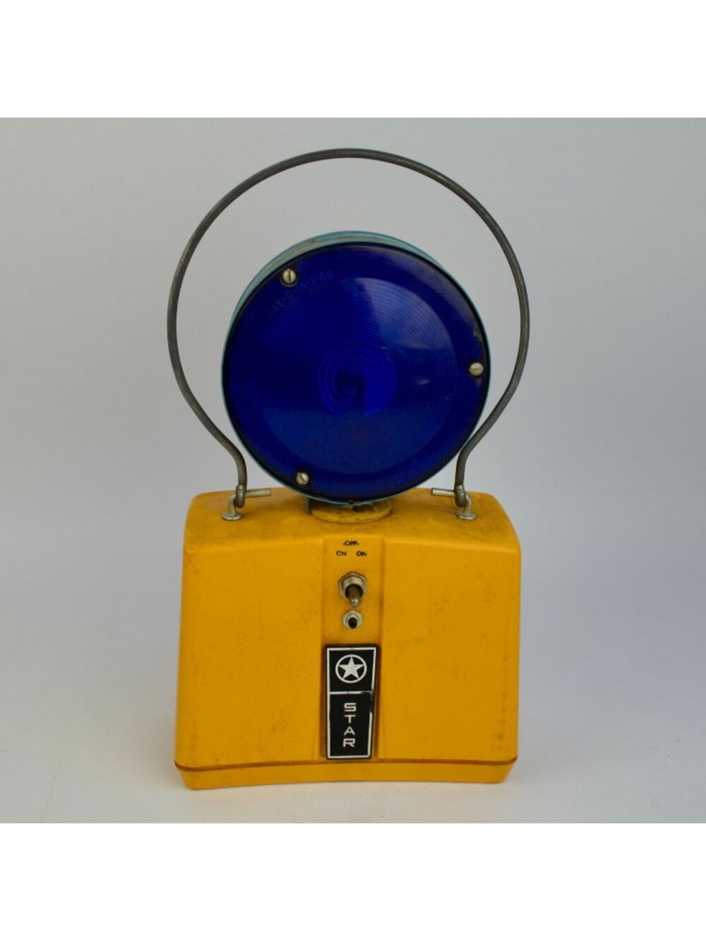 Vintage Star Flasher Model No. 877 Railroad Caboose Warning Light BLUE